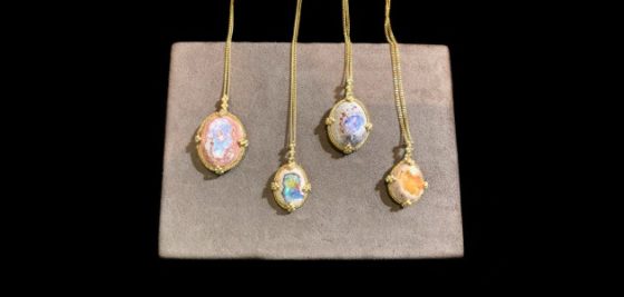 Dragon egg opals from Amali Jewelry.