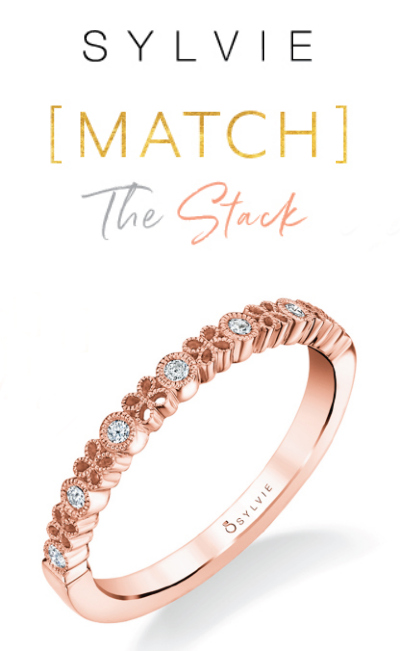 Enter to WIN a free diamond stacking ring from Sylvie Collection!! I love this rose gold one. #MatchTheStack