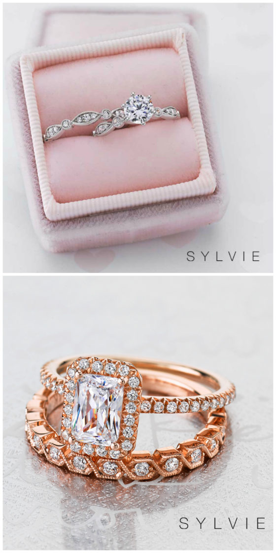 Sylvie Collection has created over 2,000 different engagement ring designs, with over 100 wedding bands to match!