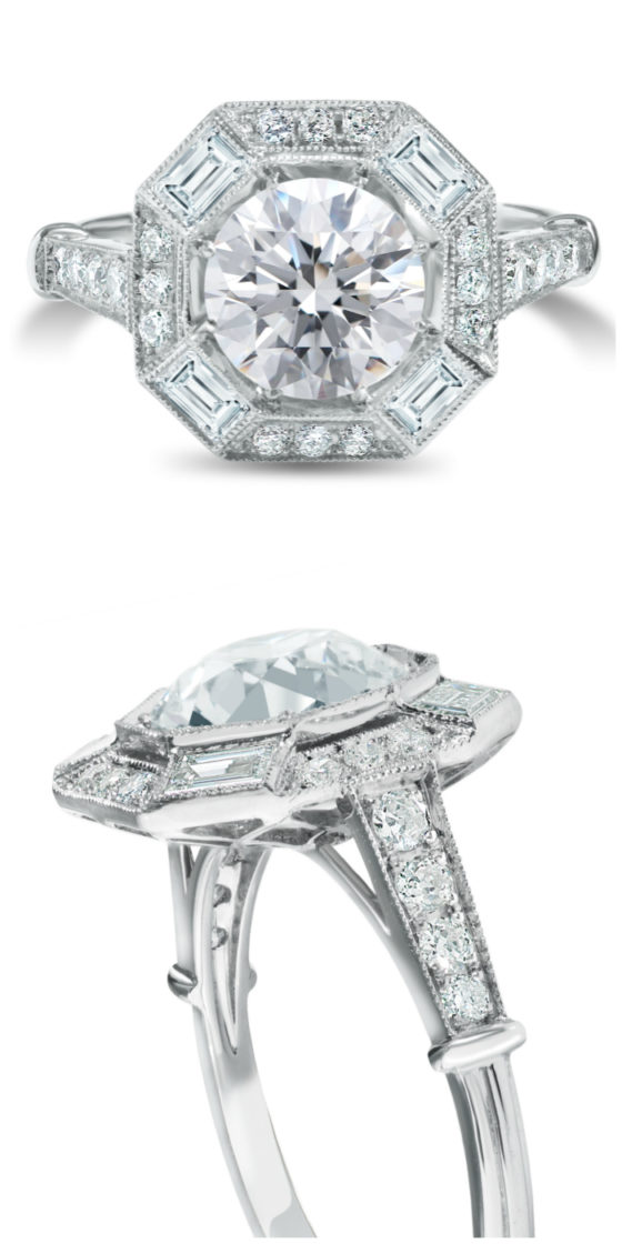 A beautiful diamond engagement rings! By Nicole Rose Jewelry.
