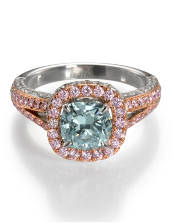 A stunning colored diamond engagement rings from Butani