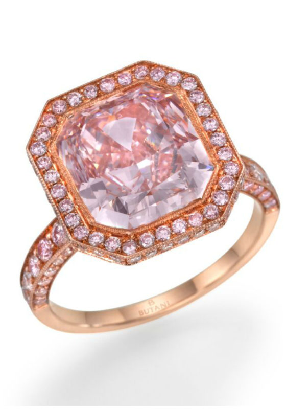 A stunning pink diamond engagement ring by Butani!