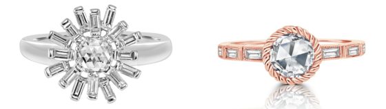 Two beautiful engagement rings by Vivaan.