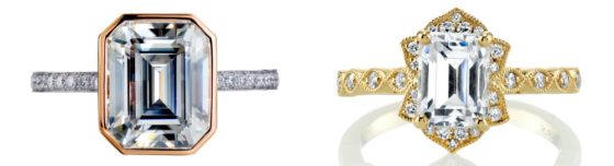 Two dreamy diamond engagement rings! One by Mark Patterson, one by Mars.