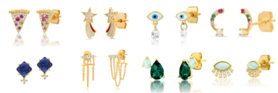 Treat yourself: stud earrings under $100 from Tai Jewelry.