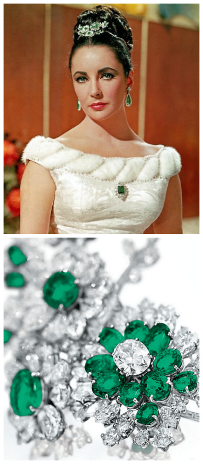 Elizabeth Taylor's Bulgari Emeralds And Diamonds.