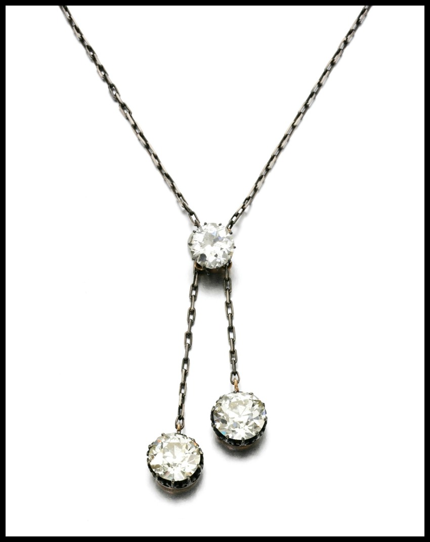 Choker Necklace With Diamond Pendant Images